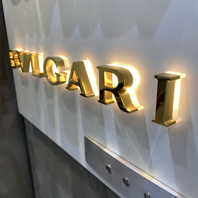 Letter And Numbers Backlit Illuminated Signs For Businesses CE RoHS