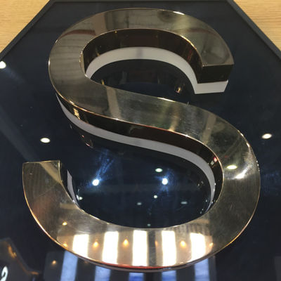 OEM ODM Backlit Letter Sign Acrylic Glow Sign Board Mirror Finish