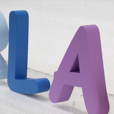 Beauty Salon Open 3D Letter Sign Advertising Laser Cut Metal Logo 3cm Thickness