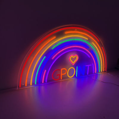 10cm To 100cm 3D Letters Rainbow LED Neon Sign P33 Large Neon Bar Signs