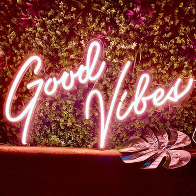 Soft Silicone Led Neon Sign Home Decoration Pink Neon Letter Lights