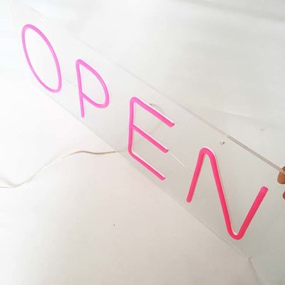 Brand Names Pink Bar Open Neon Sign 50000-80000 Hours Lifetime