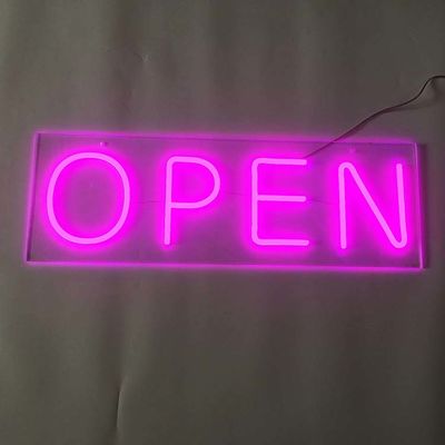 Brand Names Pink Bar Open Neon Sign 50000-80000 Hours Lifetime