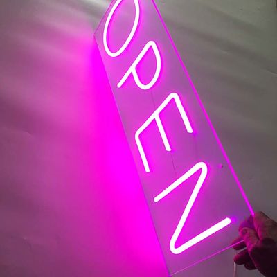 Brand Names Pink Bar Open Neon Sign 50000-80000 Hours Lifetime