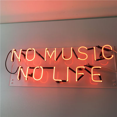 Red pink Valentines Tattoo Neon Sign Board For Home Bar 7.5kv