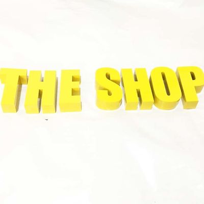 Gold Brush Stainless Steel Metal Letter Sign 10cm Depth For Government Offices