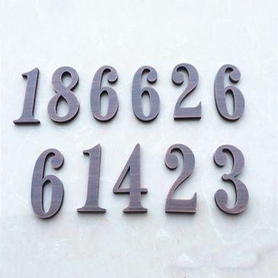 Steel House Vintage Metal Letters And Numbers Signs Anti Acid UL