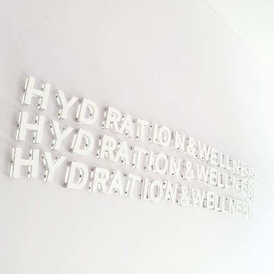 Business Logo Clear Plastic Letters For Signs Indoor Decoration