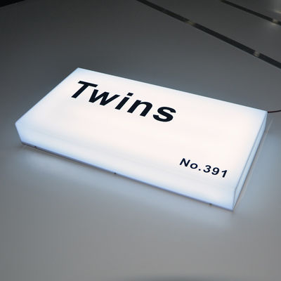 Square Led Acrylic Lightbox Sign CE ROHS