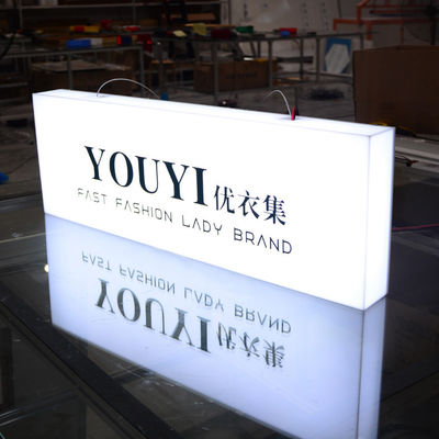 Square Led Acrylic Lightbox Sign CE ROHS