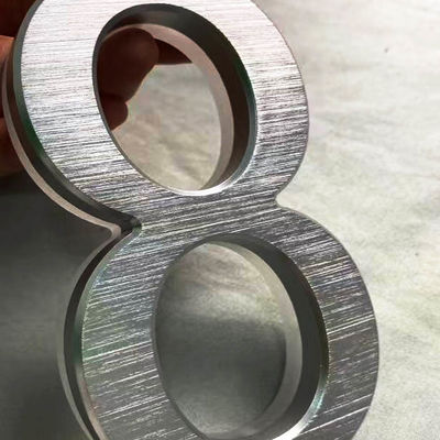 Advertising 3D Acrylic Backlit Letter Sign Black Painted 12cm Thickness