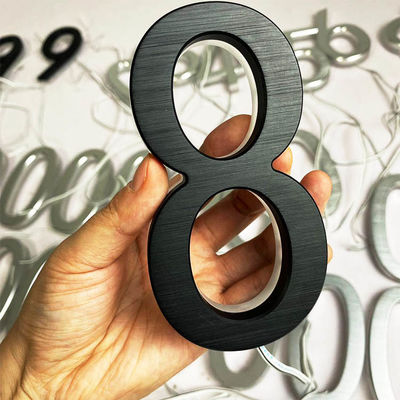 Advertising 3D Acrylic Backlit Letter Sign Black Painted 12cm Thickness