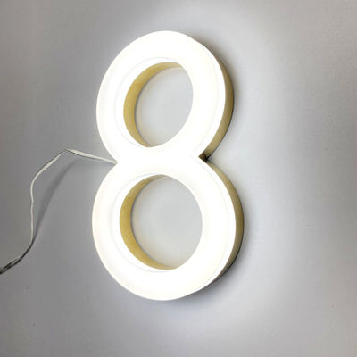 Windproof 3D Acrylic Front Lit Sign Board 50000 Hours Lifetime