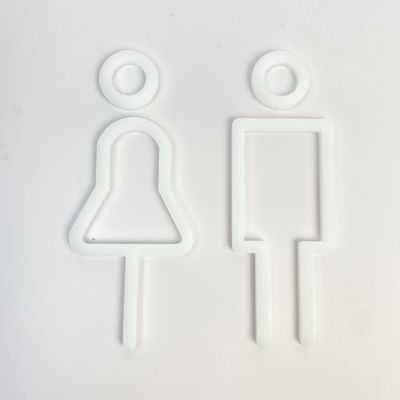 Inspirational White Acrylic Alphabet Letters Advertising Fabricated Acrylic Letters