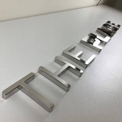Customzied Storefront Silver Mirror 3D Letter Sign Backlit FrontLit