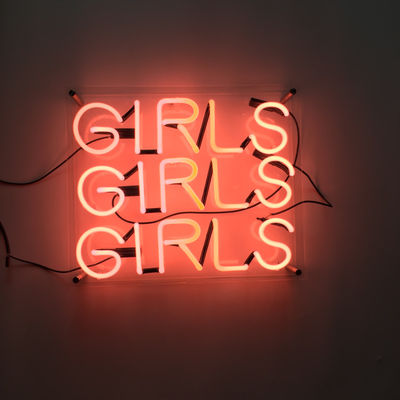 Pink Personalized Neon Light Letters Girls Girls Girls 7.5kv Home Decor