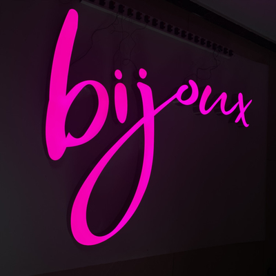 Illuminated Business Logo Wall Signs CE ROHS
