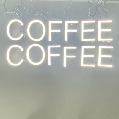 Coffee Shop Led Light Channel Letter Sign 6500K Screw Mount