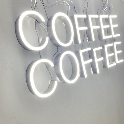 Coffee Shop Led Light Channel Letter Sign 6500K Screw Mount