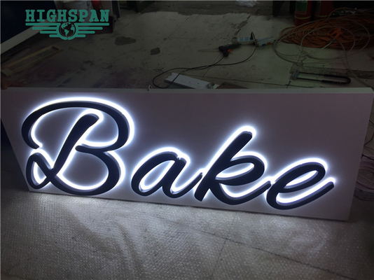 Laser Cut Backlit Letter Sign Board 12V Stainless Steel Signage Letters