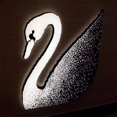 Shopfront Led Acrylic Business Logo Sign High Brightness Light Up Sign Board