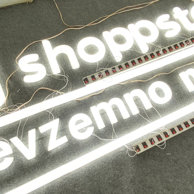 White Color LED Acrylic Letters Company Logo Wall Sign OEM ODM