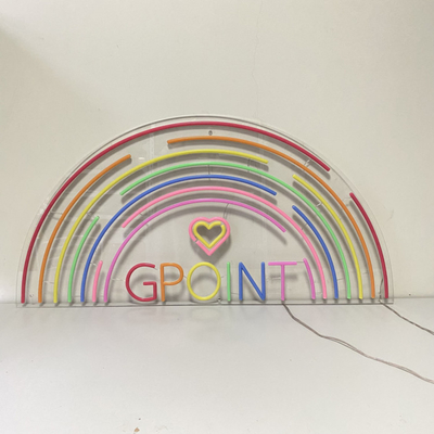 10cm To 100cm 3D Letters Rainbow LED Neon Sign P33 Large Neon Bar Signs