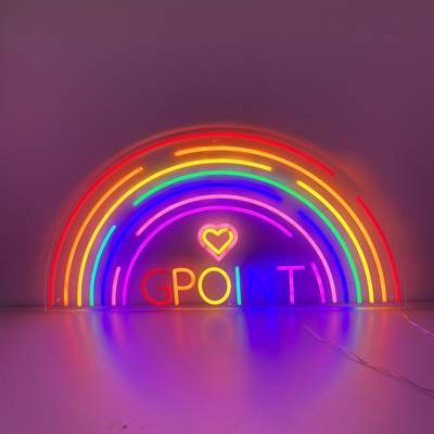10cm To 100cm 3D Letters Rainbow LED Neon Sign P33 Large Neon Bar Signs