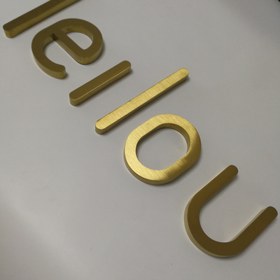 OEM ODM Cosmetics Store Metal Letter Sign Fabricated Outdoor