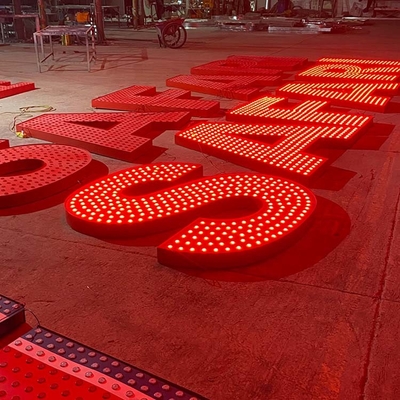 Shopping Center Giant Light Up Letter Signs 10cm Thickness