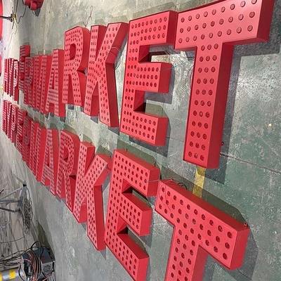 Shopping Center Giant Light Up Letter Signs 10cm Thickness