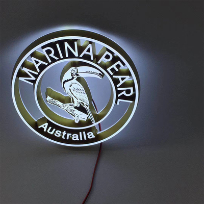 Outdoor 3d Illuminated Halo Lit Sign Letters Wall Mounted UL