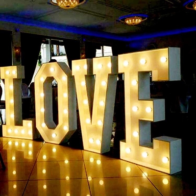 Led Bulb 3ft 4ft Marquee Letter Sign Wedding Love Letters