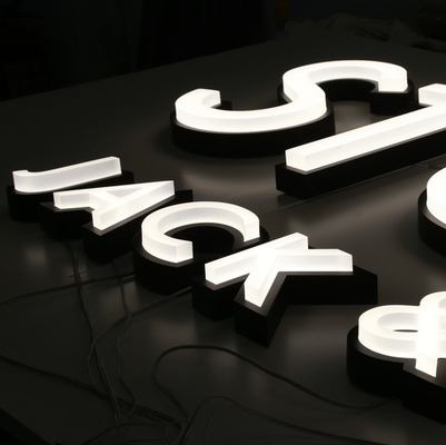 Outdoor Custom Laser Cut Metal Logo Signs Light Up Sign Board HIGHSPAN