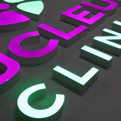 Solid Acrylic 3d Letter Sign 3mm 6500k Led Channel Durable