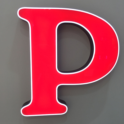 Solid Acrylic 3d Letter Sign 3mm 6500k Led Channel Durable