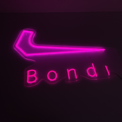 Outdoor Pink Shop Grill Neon Sign Personalize Business Advertising