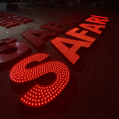 Punched Hole Light Up Led Channel Letters Outdoor Giant Waterproof IP67