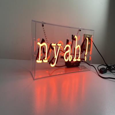 Eye Catching 12VDC Custom Neon Sign Light Box Free Standing