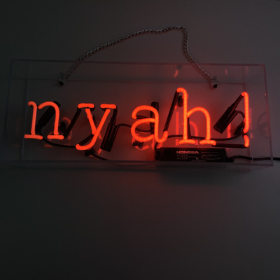 Eye Catching 12VDC Custom Neon Sign Light Box Free Standing