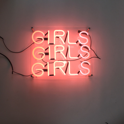 Pink Personalized Neon Light Letters Girls Girls Girls 7.5kv Home Decor