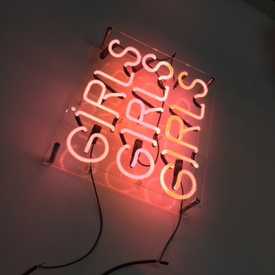 Pink Personalized Neon Light Letters Girls Girls Girls 7.5kv Home Decor