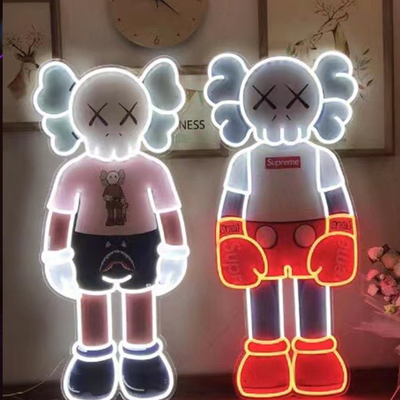 Fashion Design KAWS Custom Neon Sign Light 175mm 190mm