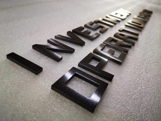 Hotel Silver Fabricated Stainless Steel Letters Flat Cut 20-200mm Thickness