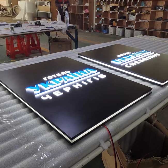 Mini Front Lit SMD2835 LED Acrylic Letters Sign Board Eco Friendly