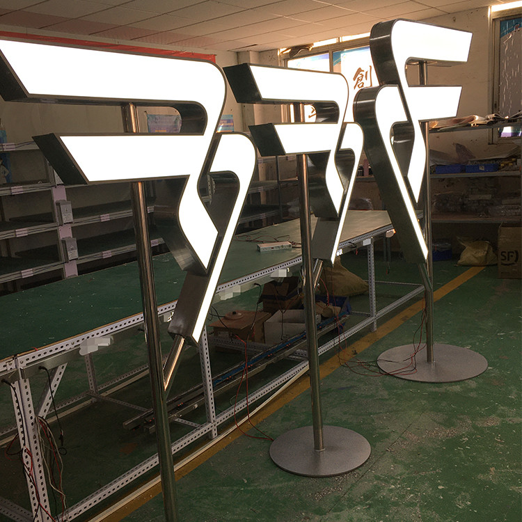 SMD5050 Led Acrylic 3D Letter Sign Freestanding 50000 Hours Working