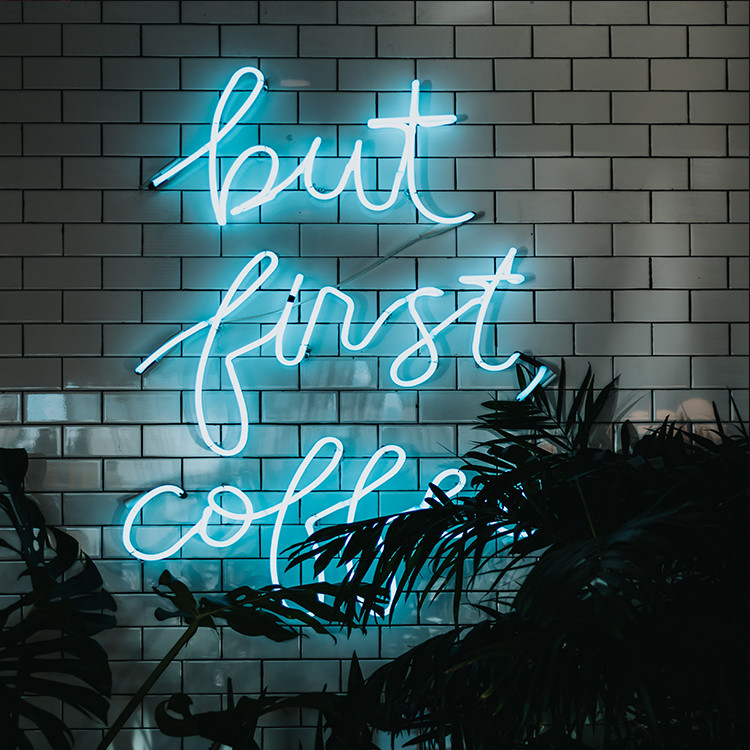 Restaurant Coffee Neon Letter Sign 30-240cm Personalized