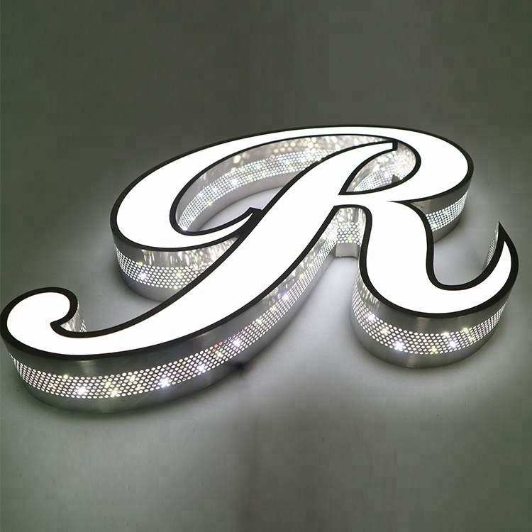 Aluminum Trim Cap Channel Letter Sign Front Lit 6500K 4500k